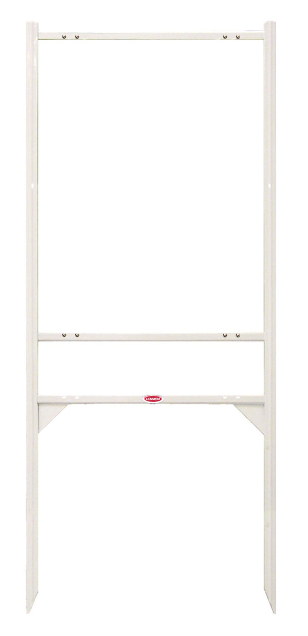 Angle Iron Frame with One Rider Insert and 58 Legs , 30h x 24w, Black